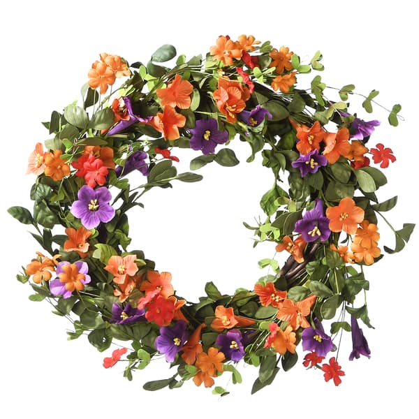 National Tree 22in. Morning Glory Wreath - image 
