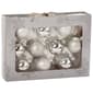 Set of 10 1.7in. Silver Glass Ornaments - image 1
