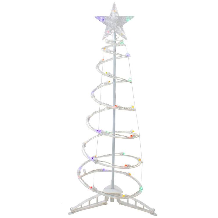 Northlight Seasonal 3ft. Multicolor Lights Spiral Cone Tree