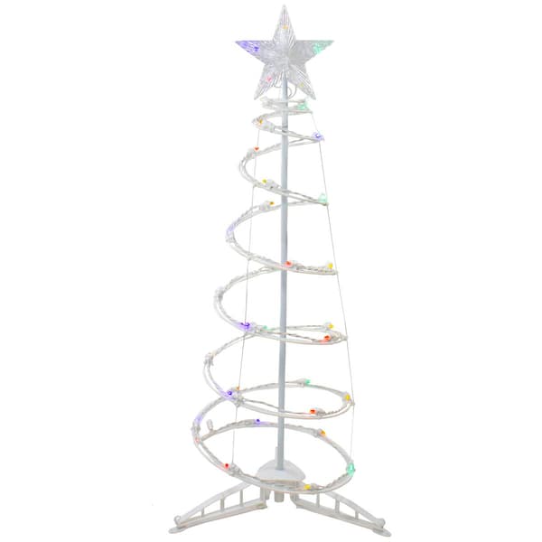 Northlight Seasonal 3ft. Multicolor Lights Spiral Cone Tree