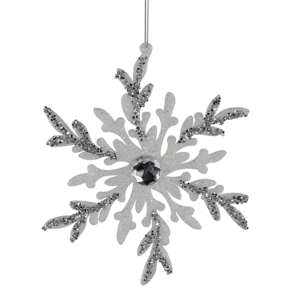 Northlight 4ct. Glitter Snowflakes Christmas Ornaments