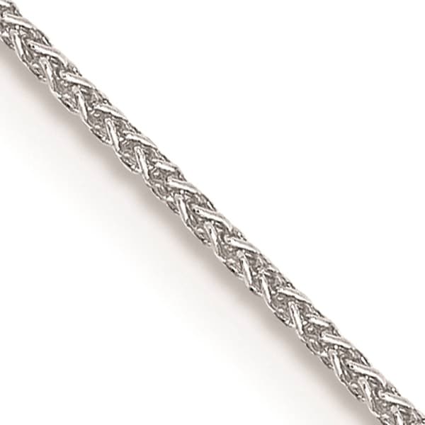 Unisex Gold Classics&#40;tm&#41; 0.8mm. 14k White Gold Spiga 14in. Necklace - image 