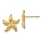 Gold Classics(tm) 14kt. Gold 13mm Starfish Stud Earrings - image 1