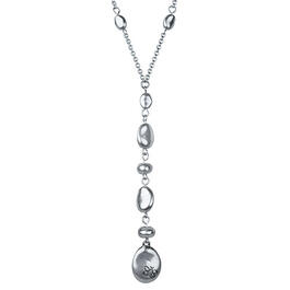 Bella Uno Silver-Tone Chain & Bead Y-Necklace