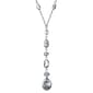 Bella Uno Silver-Tone Chain & Bead Y-Necklace - image 1