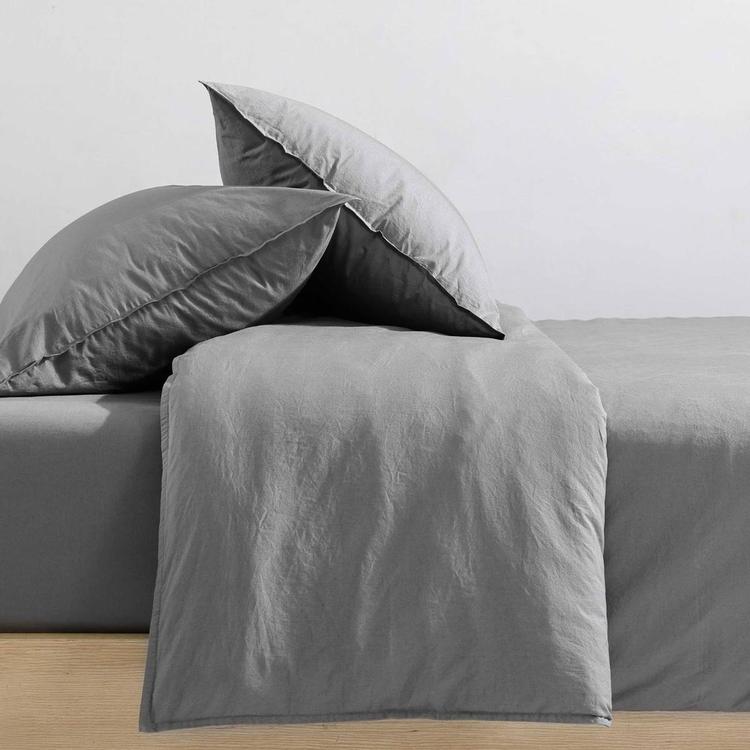 Calvin Klein Washed Percale Cotton 3pc. Comforter Set