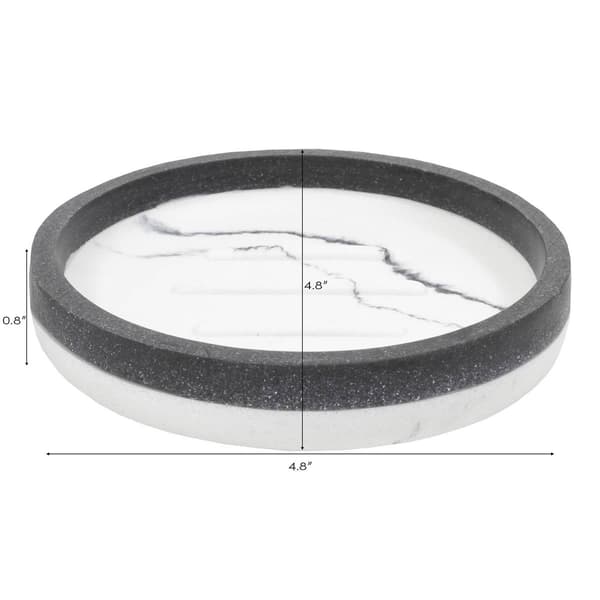 Sweet Home Collection Marbleized Soap Dish