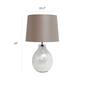 Simple Designs One Light Pearl Table Lamp w/Fabric Shade - image 5