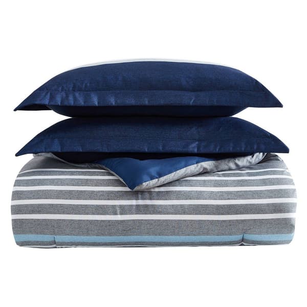 Nautica Heathered Block Microfiber Comforter Set