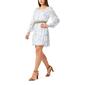 Juniors Wallflower Smock Floral Chiffon Belted A-Line Dress - image 4