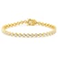 Nova Star(R) Gold Plated 3ctw. Lab Grown Diamond Bracelet - image 1