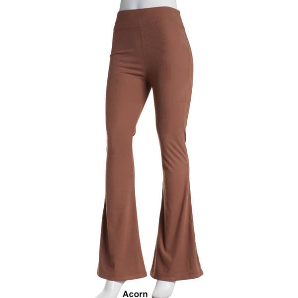 Juniors Self Esteem Brushed Hacci Rib Flare Leggings