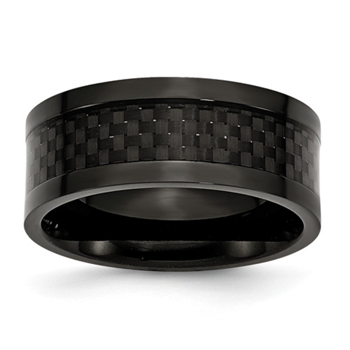 Mens Endless Affection™ Titanium 9mm Black IP-Plated...