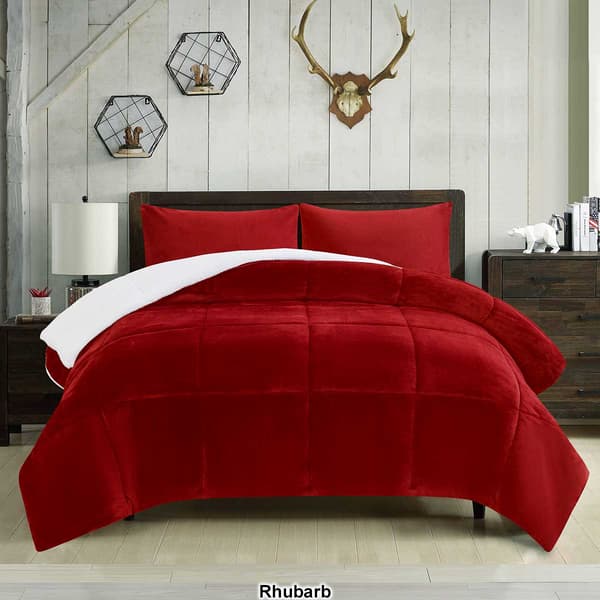 Mountain Ridge 3pc. Sherpa Comforter