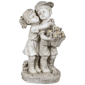 Northlight Solar Hugging Girl and Boy Outdoor Garden Statue - image 2