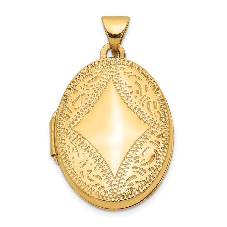 Gold Classics(tm) 14kt. Gold Oval Locket