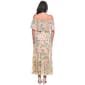 Womens Violet B Off Shoulder Floral Chiffon Tier Maxi Dress - image 2
