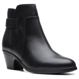 Womens Clarks&#40;R&#41; Emily2 Holly Ankle Boots