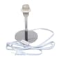 Simple Designs Mini Chrome Mini Table Lamp w/Angled Fabric Shade - image 4