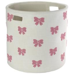 Heritage XL Embroidered Bow Basket