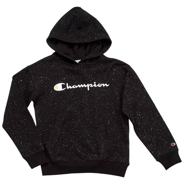 Girls (7-16) Champion(R) Long Sleeve Fleece Lined Glitter Hoodie - image 