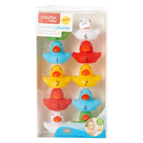 Playtex Baby 10pk. Counting Rubber Ducks - image 