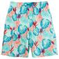 Young Mens Surf Zone Tropical Leaves Swim Trunks - Mint - image 1