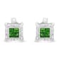 Radiant Rainbow&#40;tm&#41; 1/2ctw. Green Diamond Quad Stud Earrings - image 1