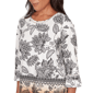 Womens Alfred Dunner Seville 3/4 Sleeve Ombre Floral Blouse - image 5