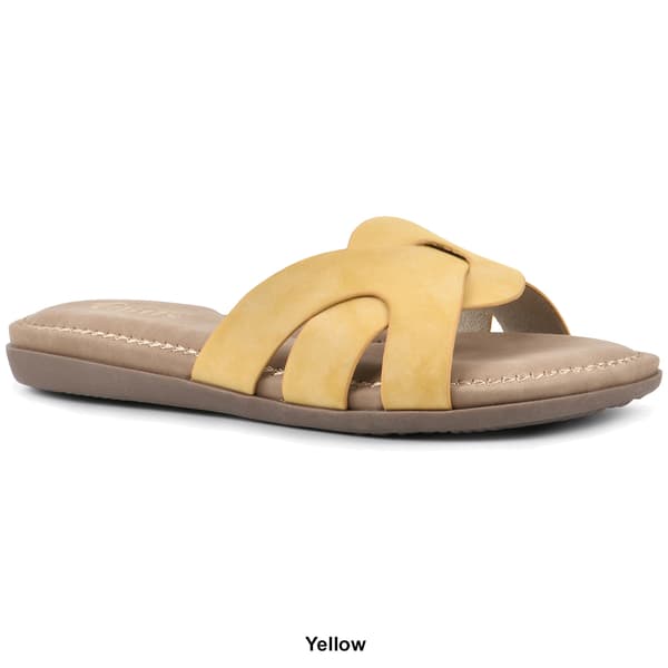 Womens Cliffs by White Mountain Fortunate Slide Sandal