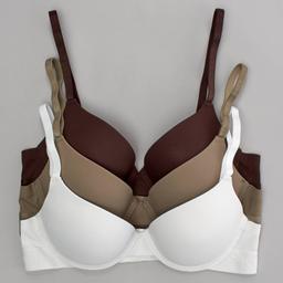 Womens Danskin 3pk. Bonded Microfiber Underwire Bras DS3491-3PKN