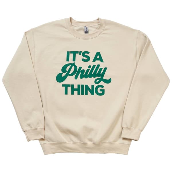 Mens Tailgate It''s A Philly Script Crew Neck Sweatshirt - image 