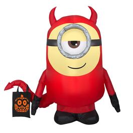 National Tree 42in. Inflatable Halloween Minion Dave