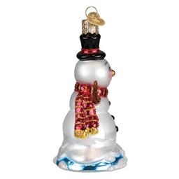 Old World Christmas Mr Melting Snowman Glass Ornament