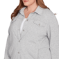 Plus Size Alfred Dunner Casual Vibe Shimmer Collar Button Jacket - image 5