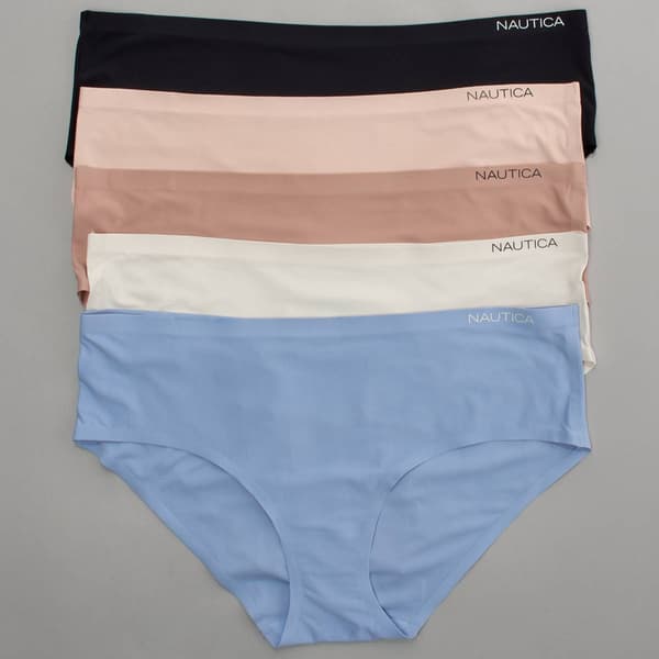 Womens Nautica 5pk Nylon Microfiber Hipster - NT7706-5PKD - image 