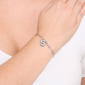 Athra Fine Silver Plated CZ S Initial Bracelet - image 3
