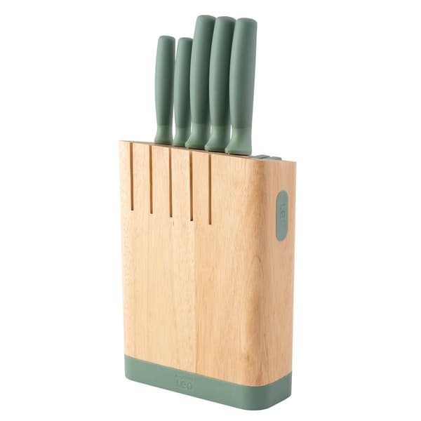 BergHOFF Leo Forest Stainless Steel 6pc. Knife Block Set