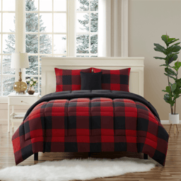 Sweet Home Collection 4pc. Buffalo Check Reversible Comforter Set