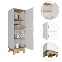 FM FURNITURE British White Single Pantry