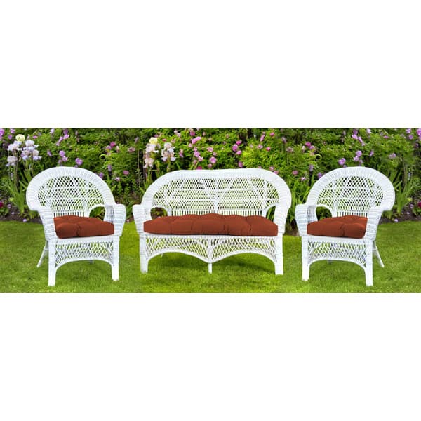 Jordan Manufacturing Text Brick 3pc. Outdoor Wicker Set