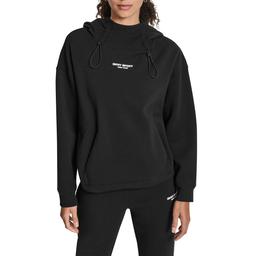 Womens DKNY Sport Long Sleeve Bungee-Cord Pullover Hoodie