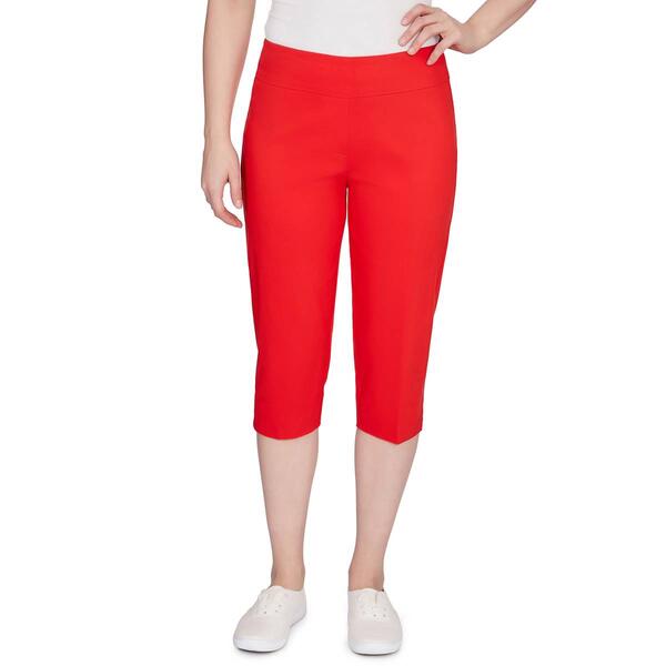 Plus Size Ruby Rd. Red White & New Alt Tech Clamdigger Pants - image 