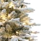 Puleo International 7.5ft. Pre-Lit Flocked Artic Fir Potted Tree - image 2