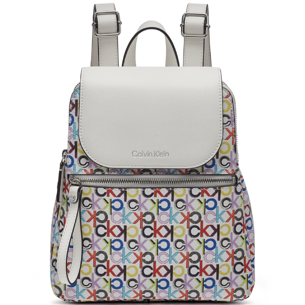 Calvin Klein Garnet Signature Triple Compartment Backpack