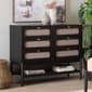 Baxton Studio Shirin Mid-Century Wood 6-Drawer Dresser - image 7