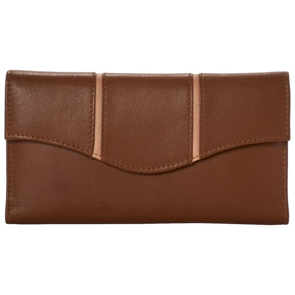 Womens Great American Leatherworks Flap Frame Clutch Wallet - image 