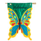 Evergreen Welcome Butterfly Applique Garden Flag - image 1