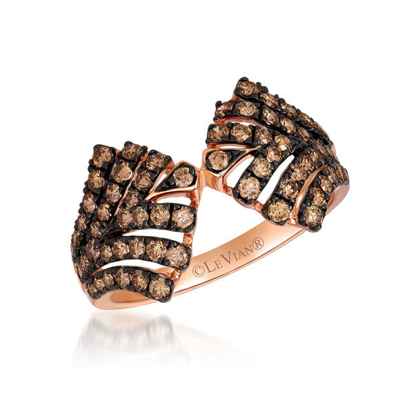 Le Vian&#40;R&#41; Chocolatier&#40;R&#41; 14kt. Rose Gold & Brown Diamond Ring - image 