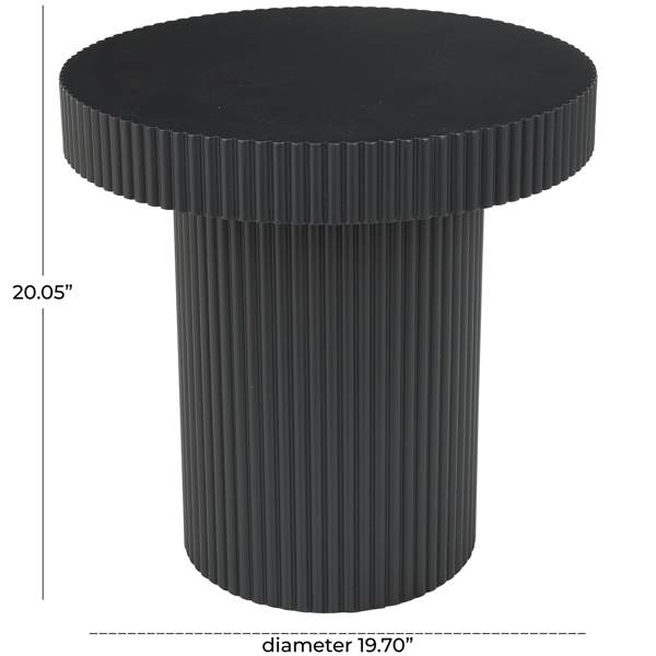 9th & Pike® Modern Black Wooden Accent Table